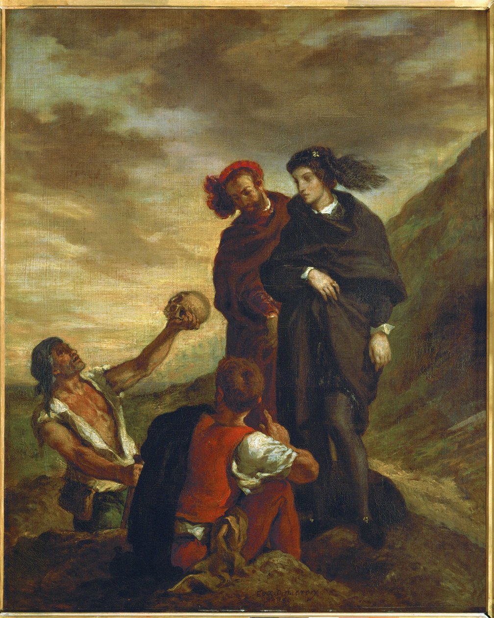 Hamlet und Horatio auf dem Kirchhof von Ferdinand Victor Eugene Delacroix