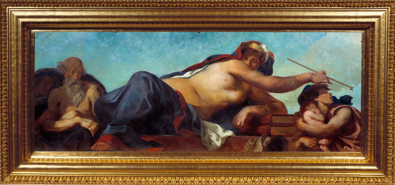 Die Gerechtigkeit. Gemälde von Eugène Delacroix (1798-1863) von Ferdinand Victor Eugene Delacroix