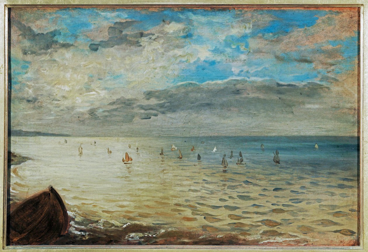 Das Meer von den Höhen von Dieppe aus gesehen von Ferdinand Victor Eugene Delacroix