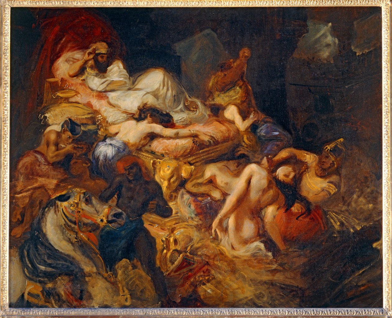 Der Tod von Sardanapalus von Ferdinand Victor Eugene Delacroix