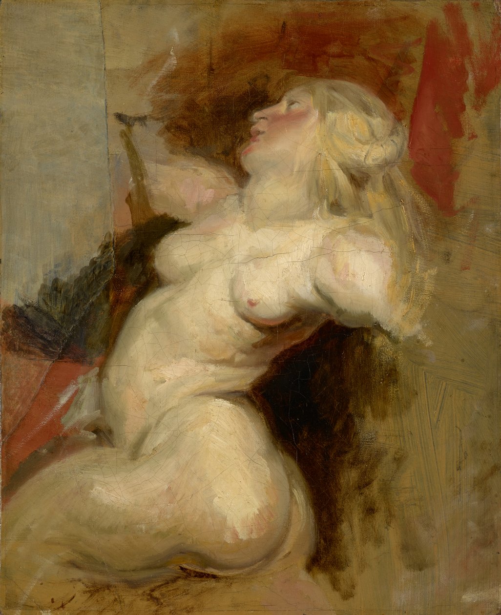 Nereide (Kopie nach Rubens), um 1822 von Ferdinand Victor Eugene Delacroix