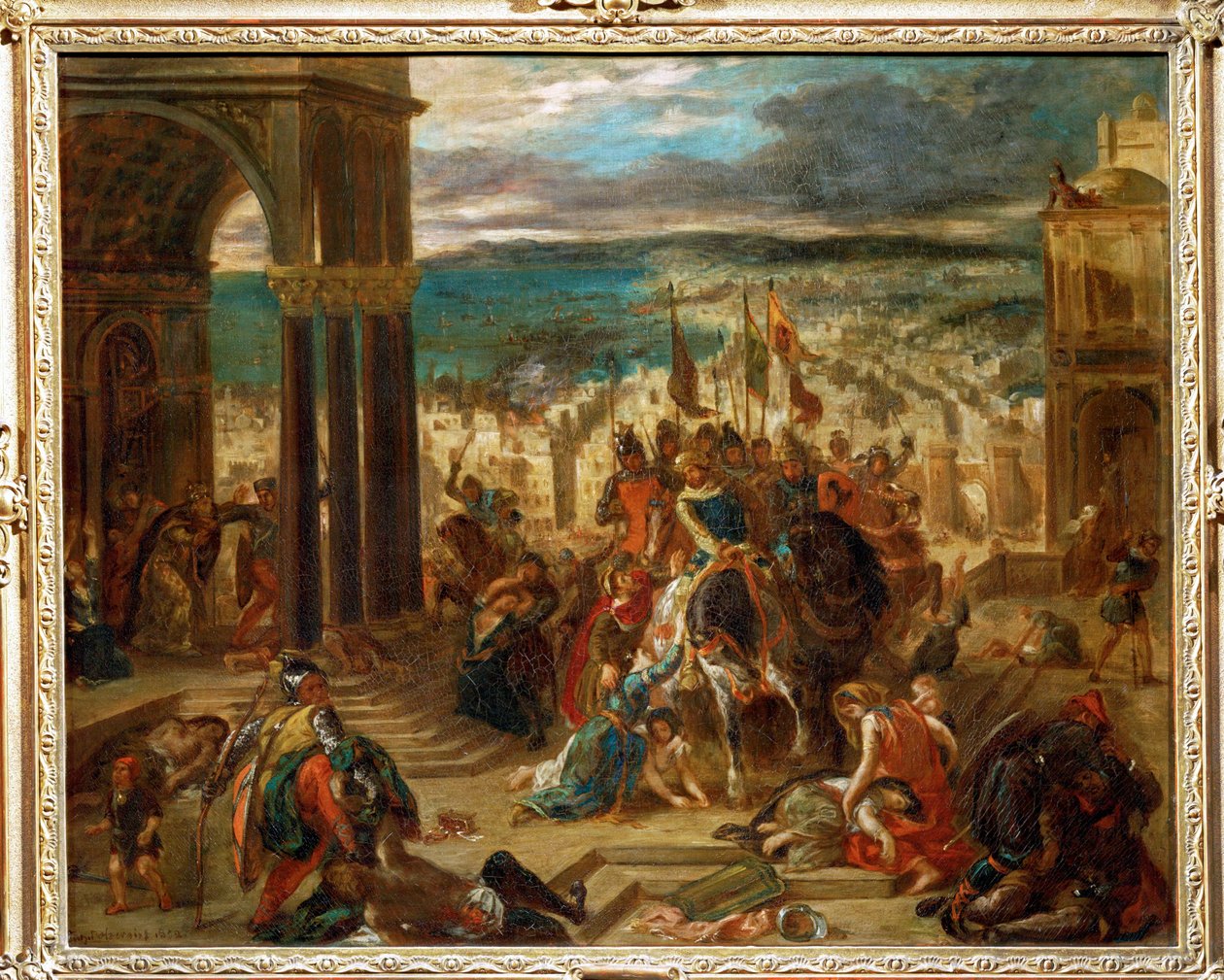 Eroberung von Konstantinopel durch die Kreuzfahrer von Ferdinand Victor Eugene Delacroix