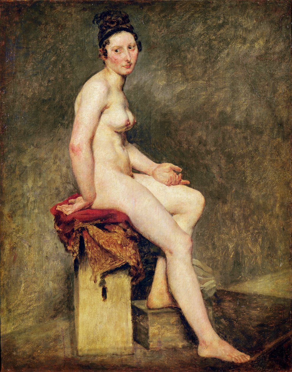 Sitzender Akt, Mademoiselle Rose von Ferdinand Victor Eugene Delacroix