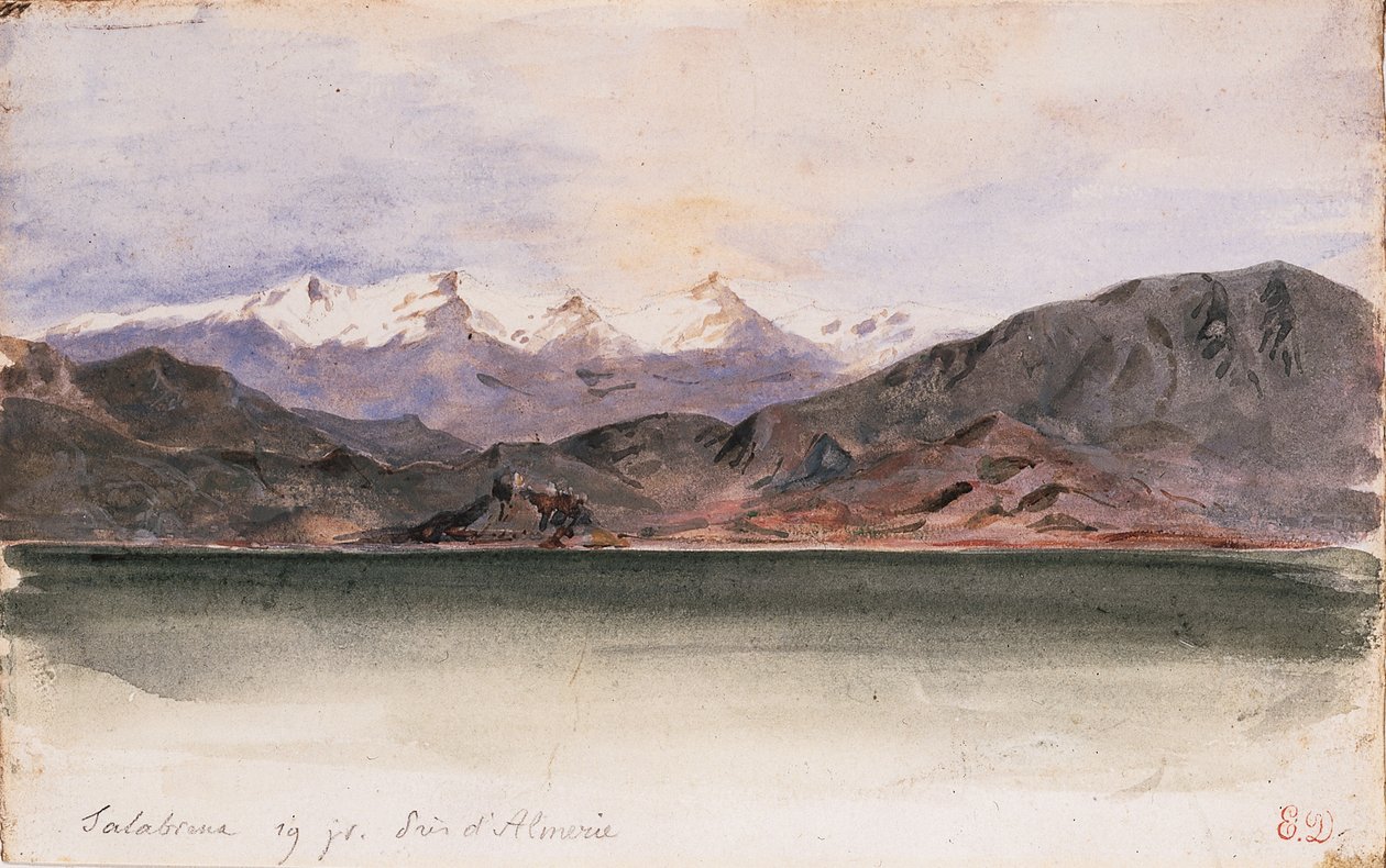 Die Küste Spaniens bei Salabrena von Ferdinand Victor Eugene Delacroix