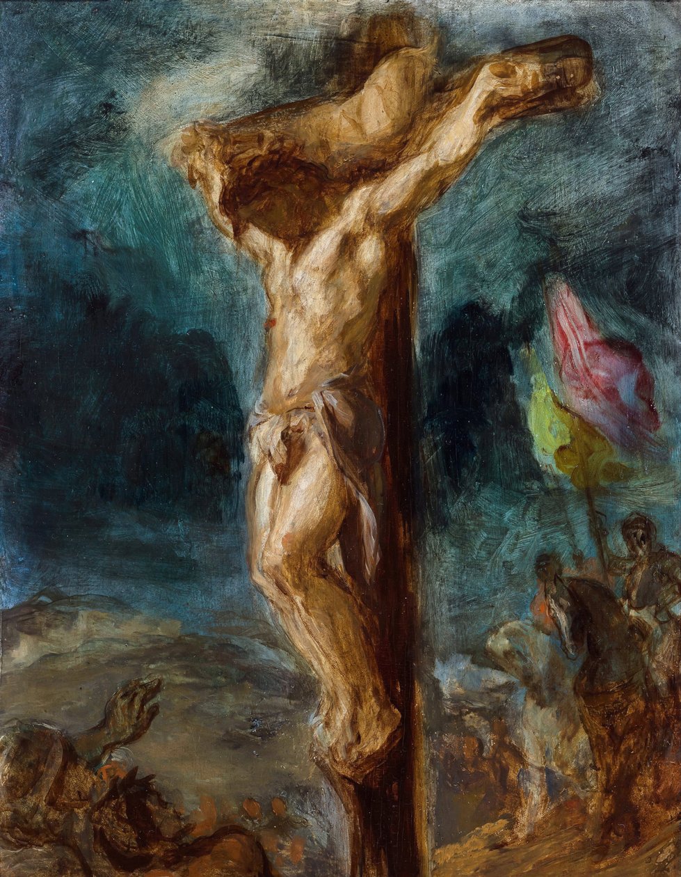 Die Kreuzigung von Delacroix, Eugene (1798-1863) von Ferdinand Victor Eugene Delacroix