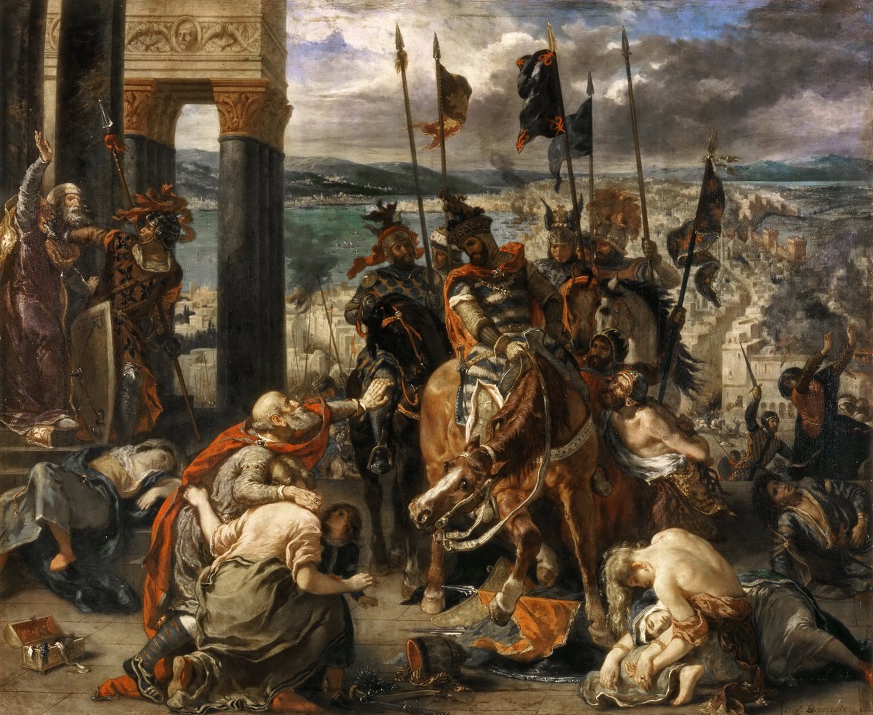 Der Einzug der Kreuzfahrer in Konstantinopel von Ferdinand Victor Eugene Delacroix