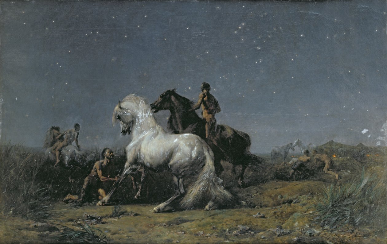 Die Pferdediebe, 19. Jahrhundert von Ferdinand Victor Eugene Delacroix