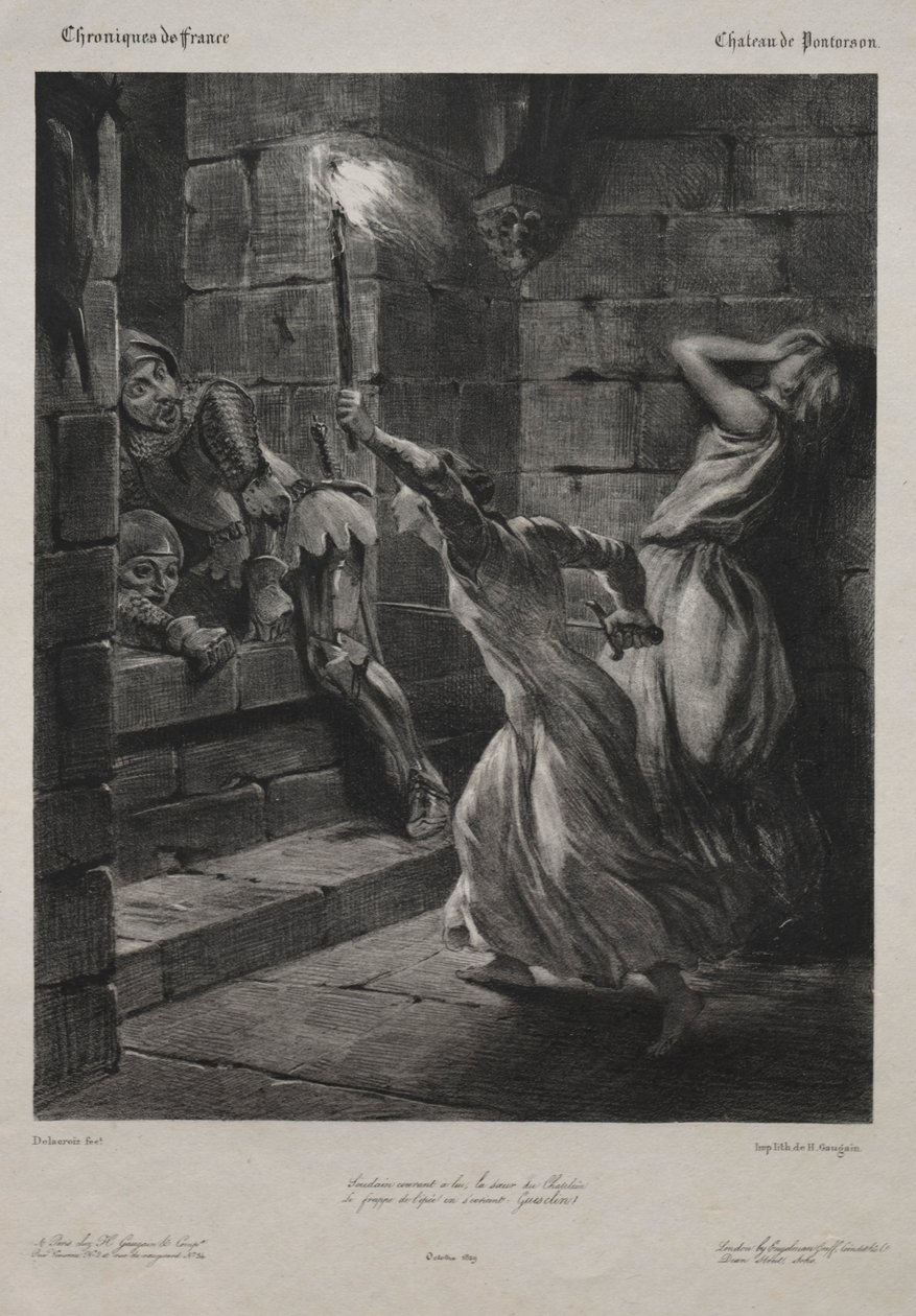 Die Schwester von Duguesclin, 1829 von Ferdinand Victor Eugene Delacroix