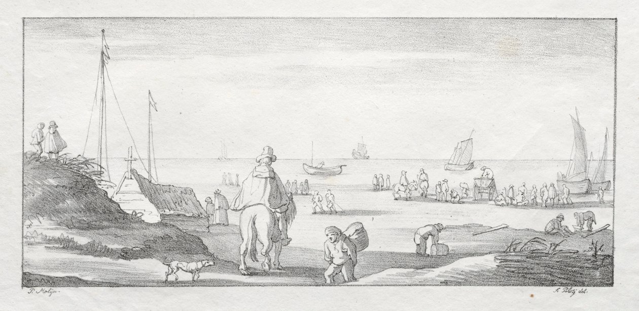 Entlang einer niederländischen Küste, 1811-1816 von Ferdinand the Elder Piloty