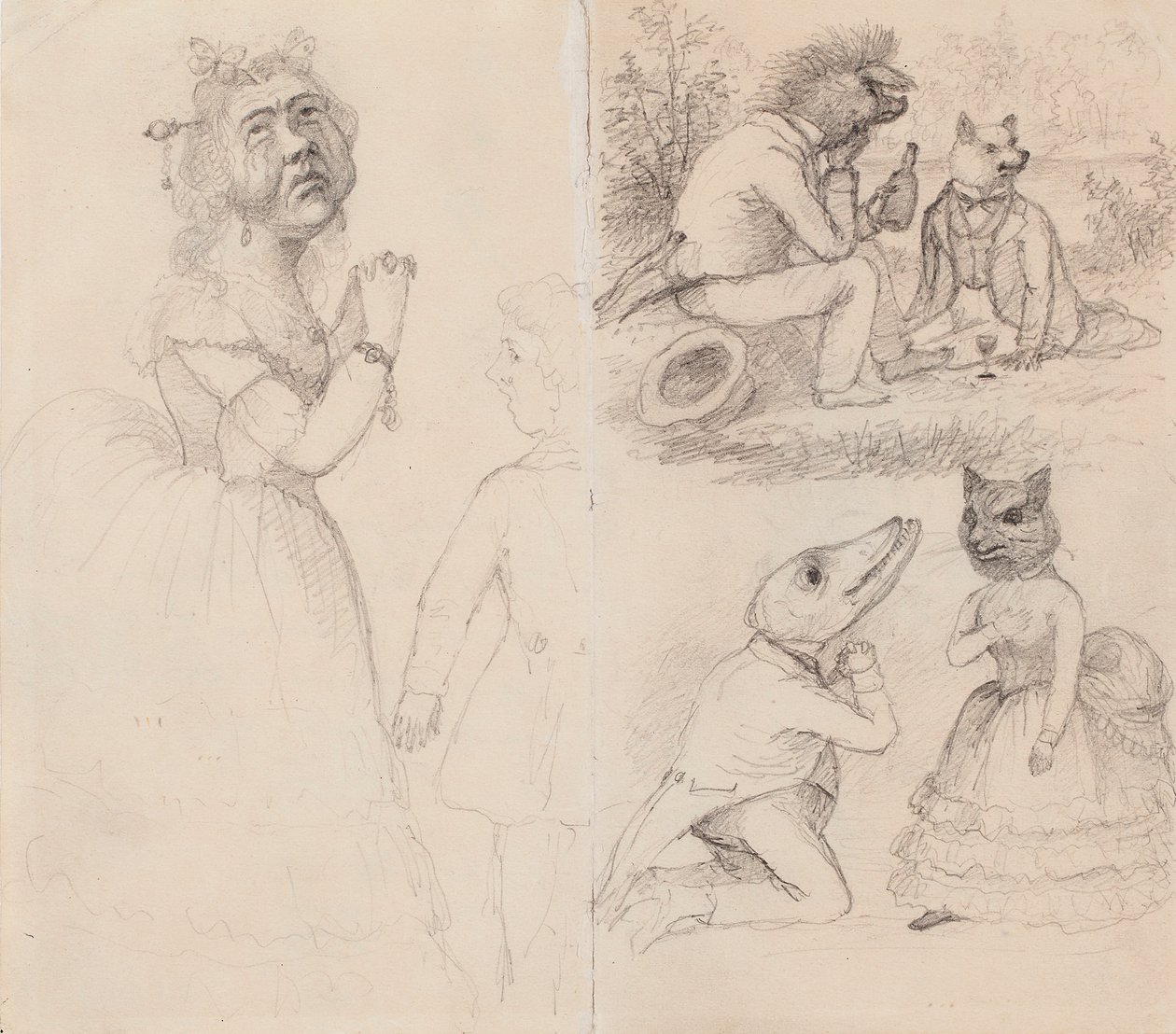Karikaturen von Ferdinand von Wright