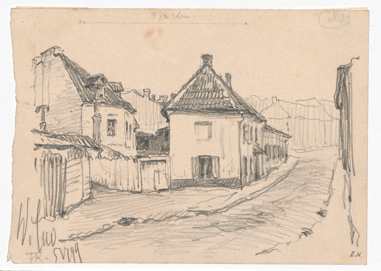 Gerbergasse in Wilna von Ferdynand Ruszczyc