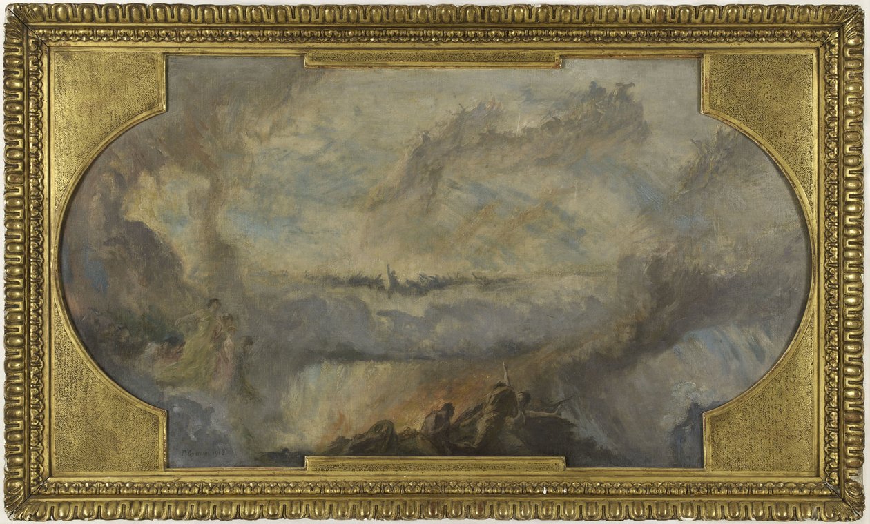 Skizze für die Nordgalerie des Petit Palais: Die Französische Revolution (Decke) von Fernand Cormon
