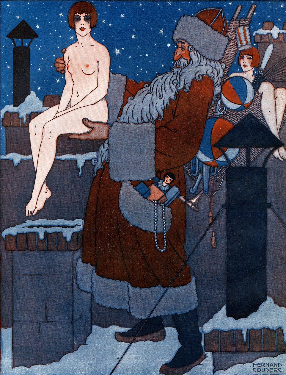 Spielzeug für alle - Illustration aus La Vie Parisienne von Fernand Couderc
