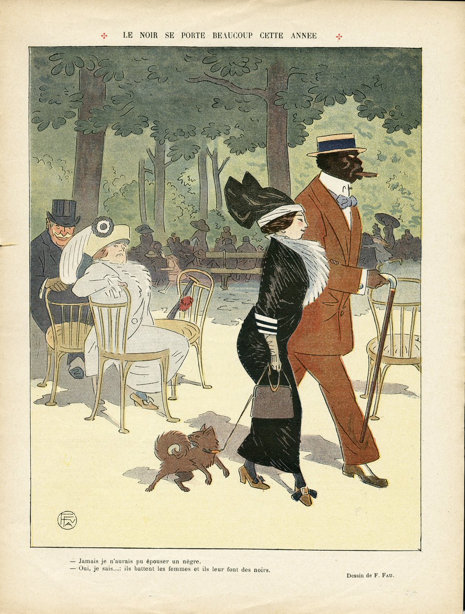 Illustration von Fernand Fau (1858-1919) in Le Lire von Fernand Fau