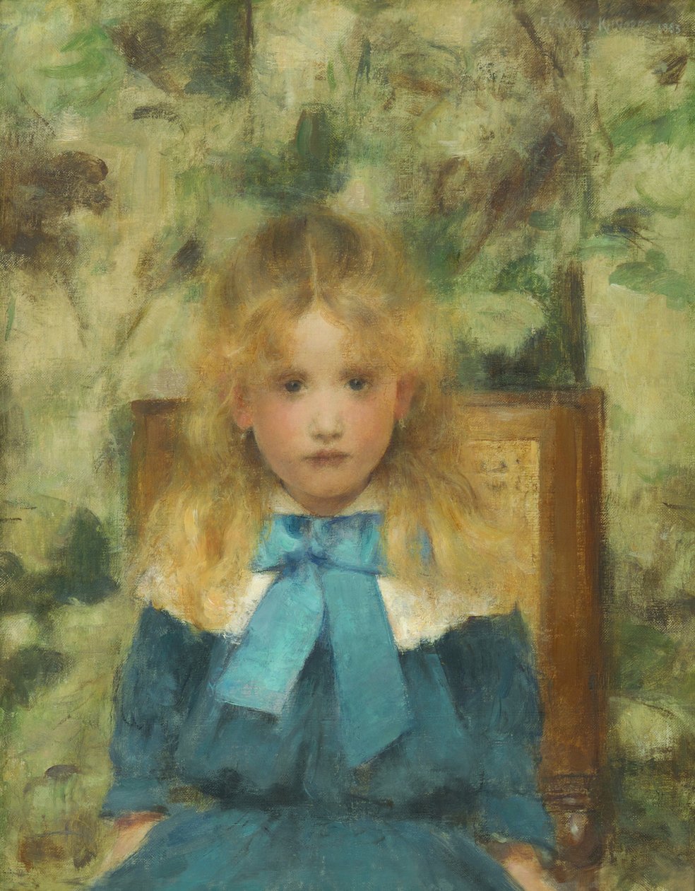 Porträt von Mademoiselle Van der Hecht, 1883 von Fernand Khnopff