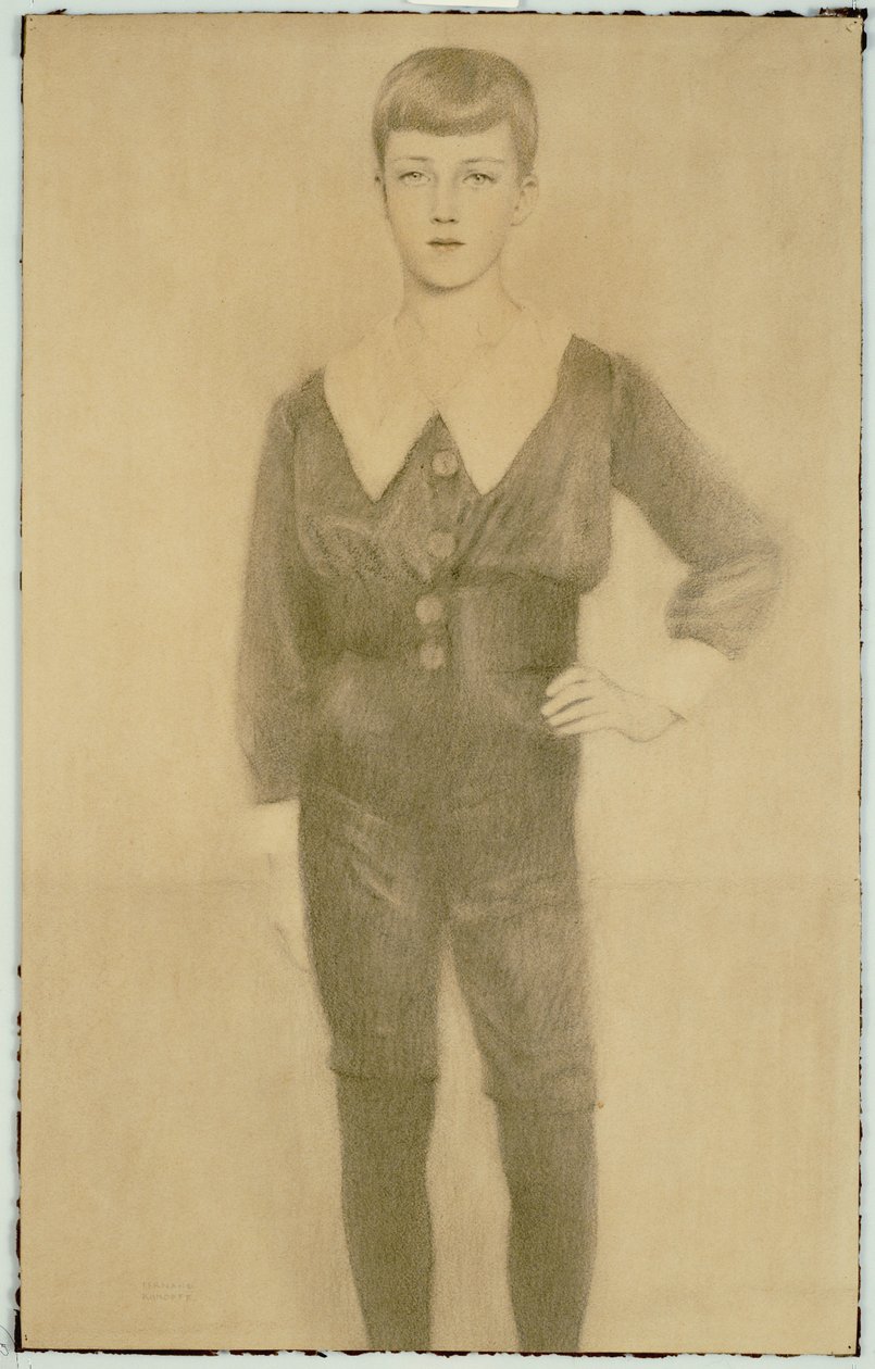 Prinz Leopold von Belgien, Herzog von Brabant, 1913 von Fernand Khnopff