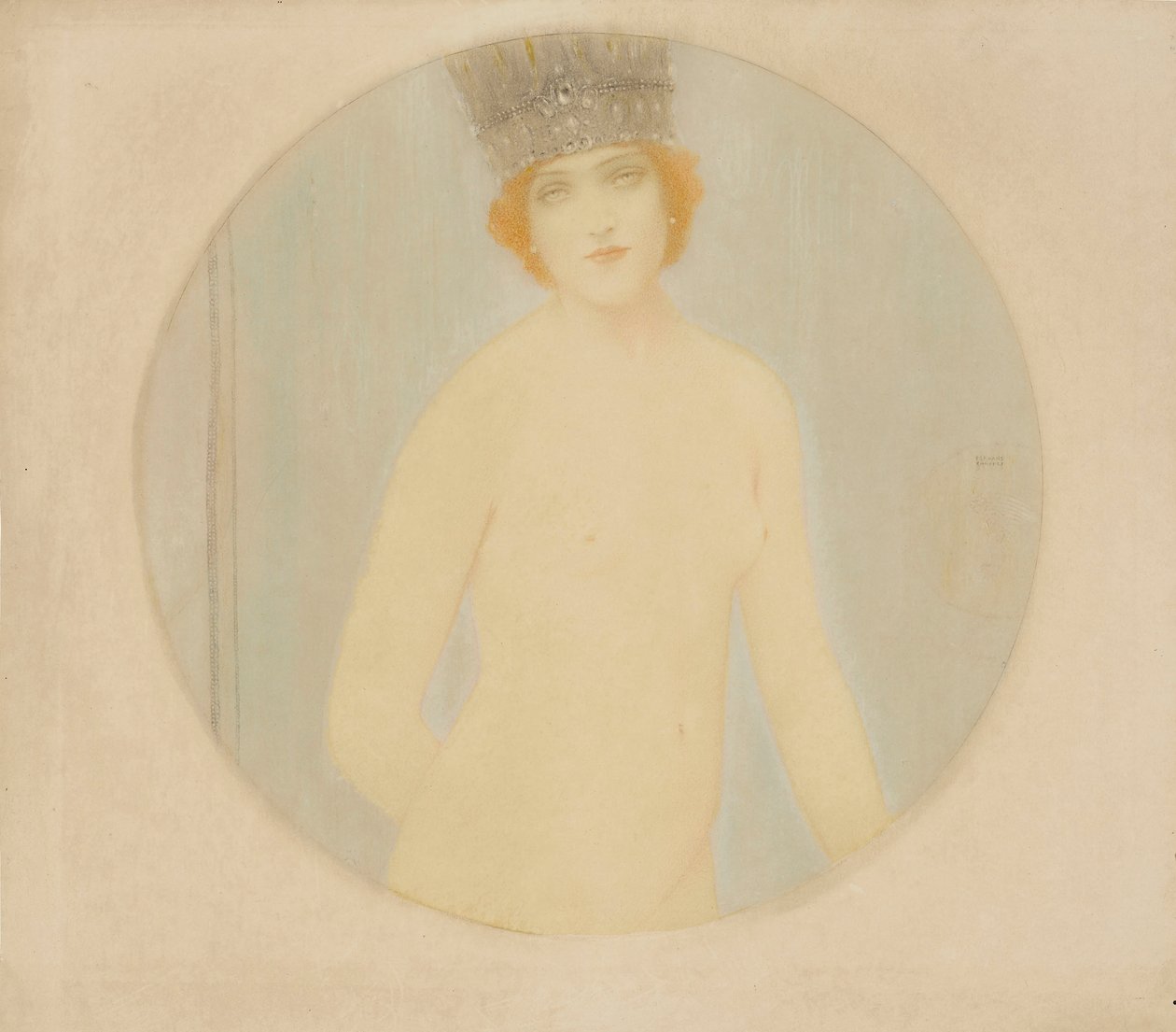 Nackte Königin, ca. 1910 von Fernand Khnopff