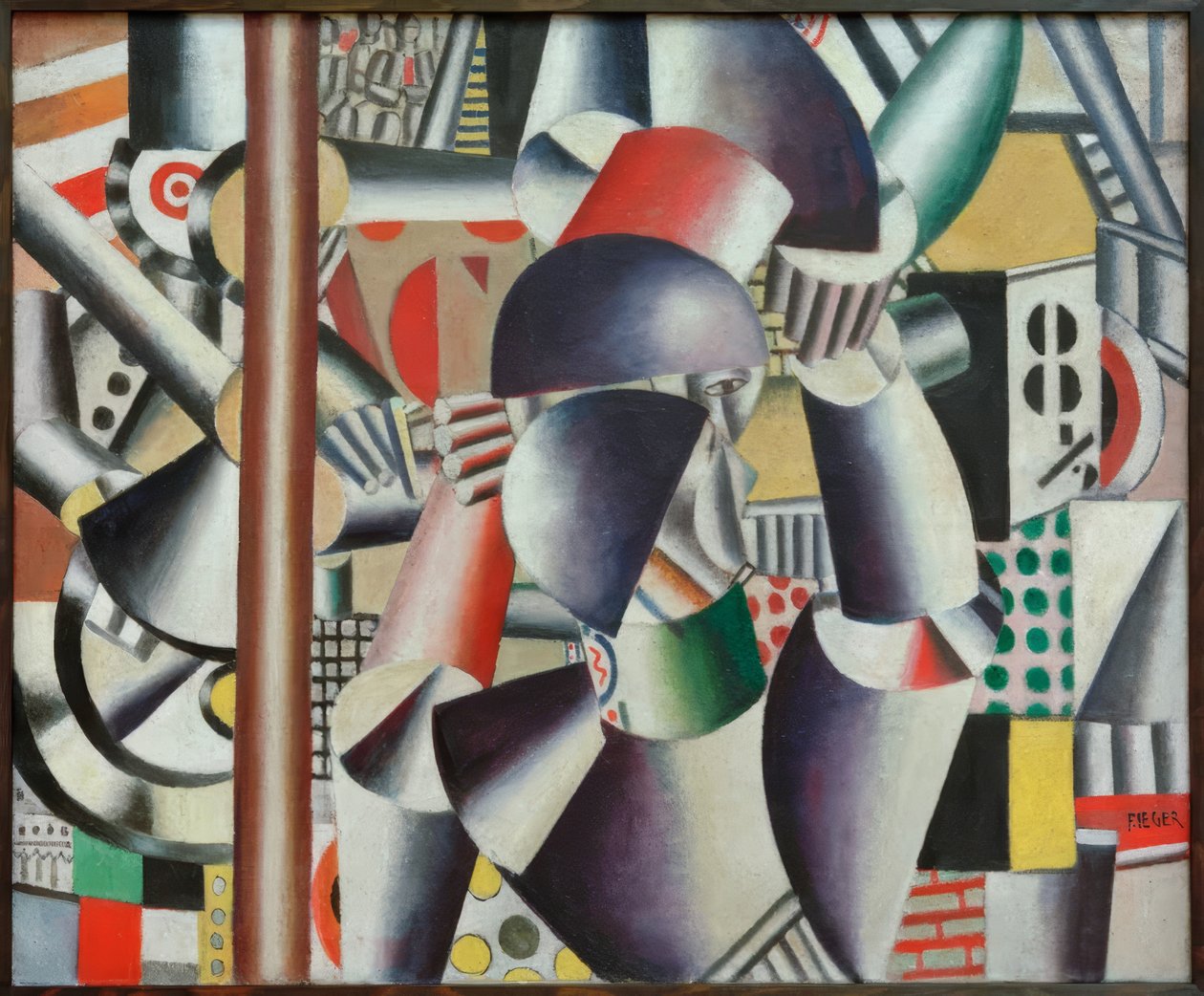 Akrobaten im Zirkus von Fernand Leger