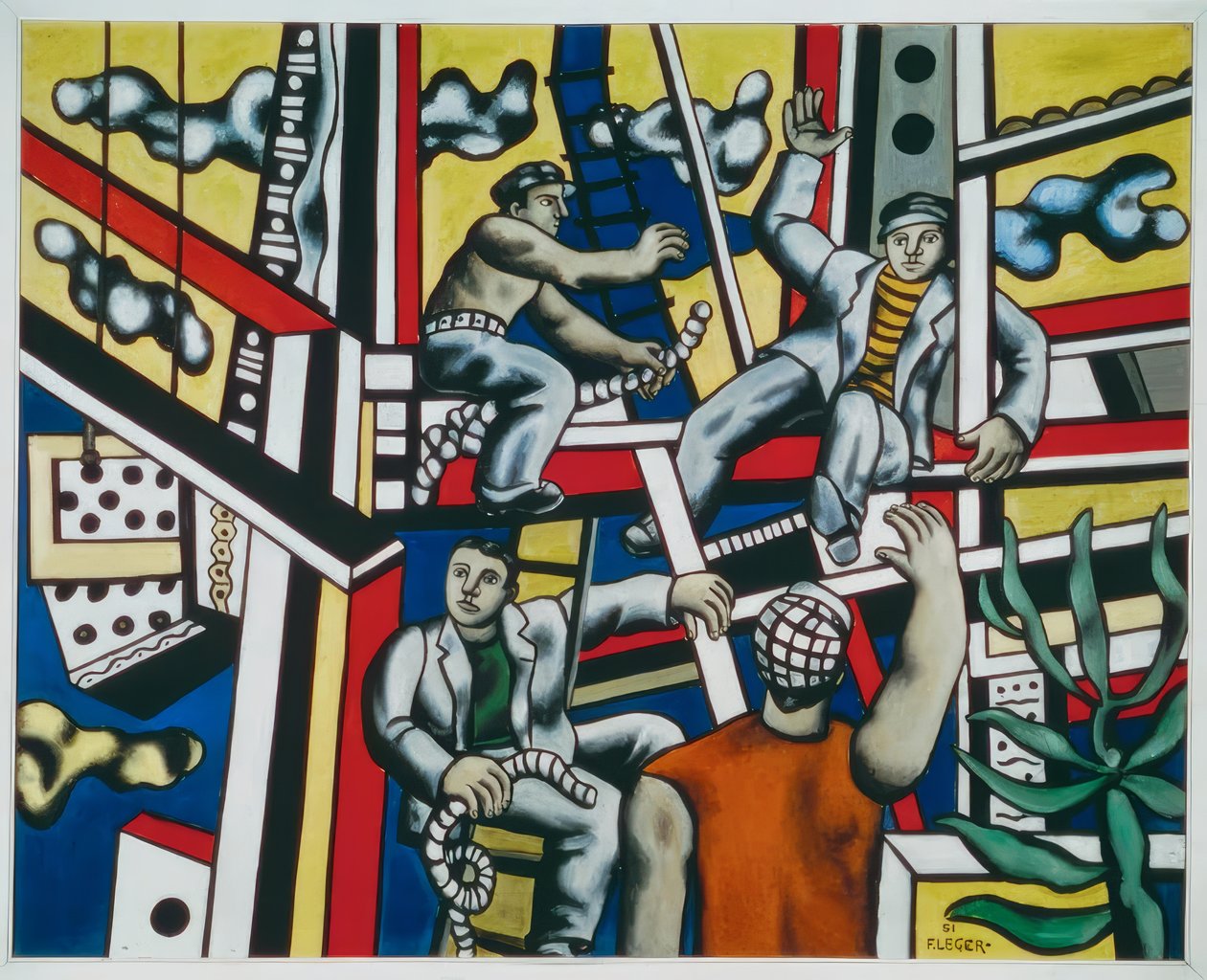 Bauleute von Fernand Leger