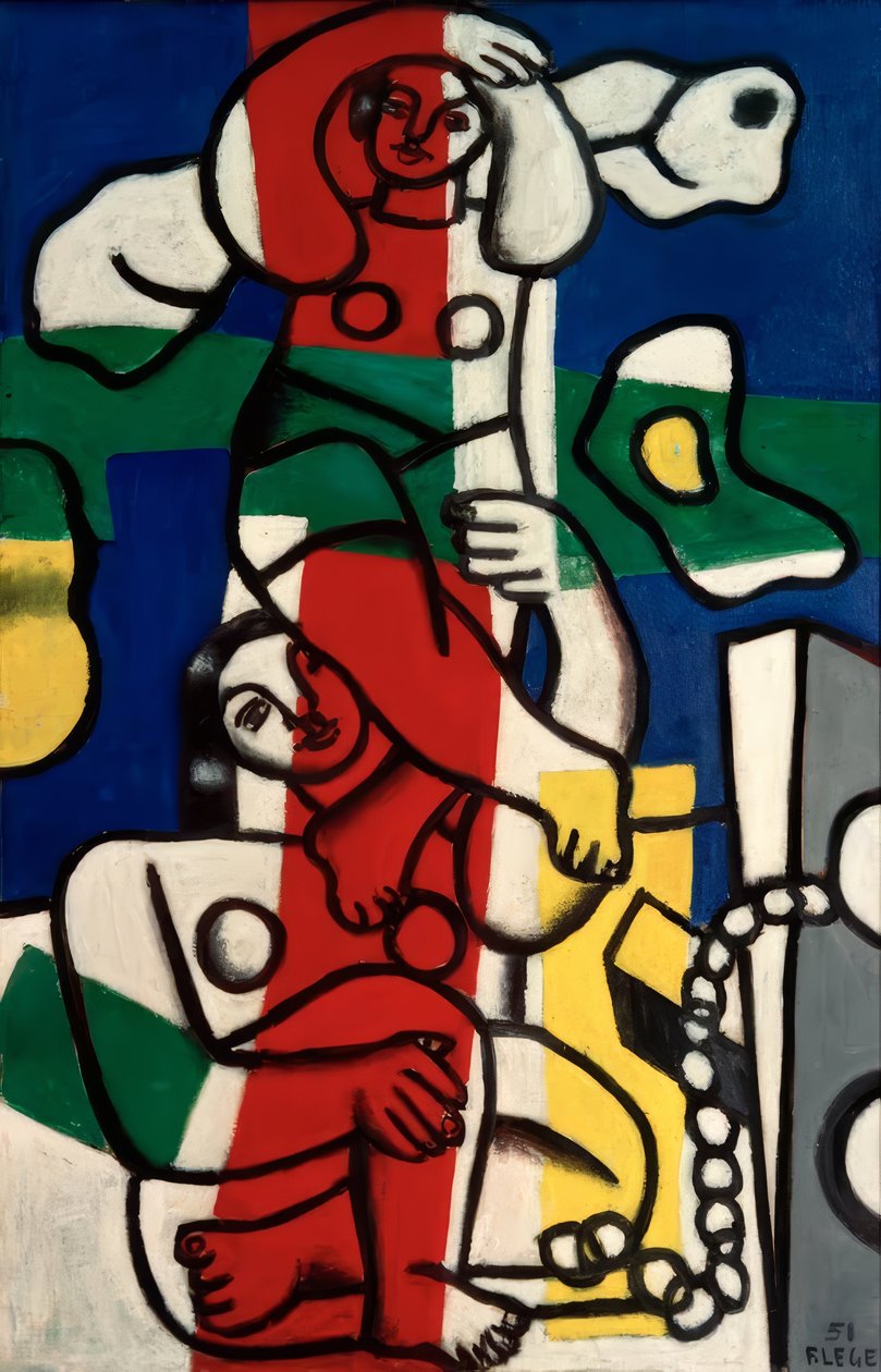 Vielfarbige Akrobaten von Fernand Leger