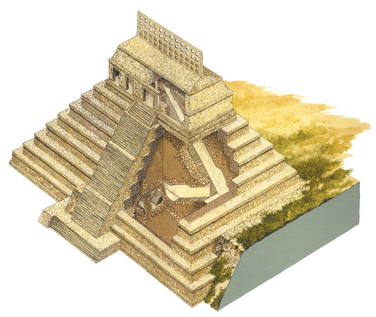 Palenque, Mexiko. Tempel der Inschriften von Fernando Aznar Cenamor