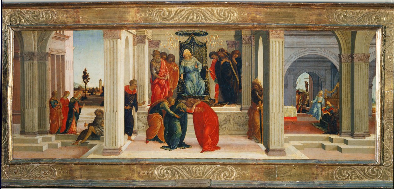 Drei Szenen aus dem Leben von Esther: Mordechai beklagt das Schicksal der Juden von Filippino (attr.to) Lippi