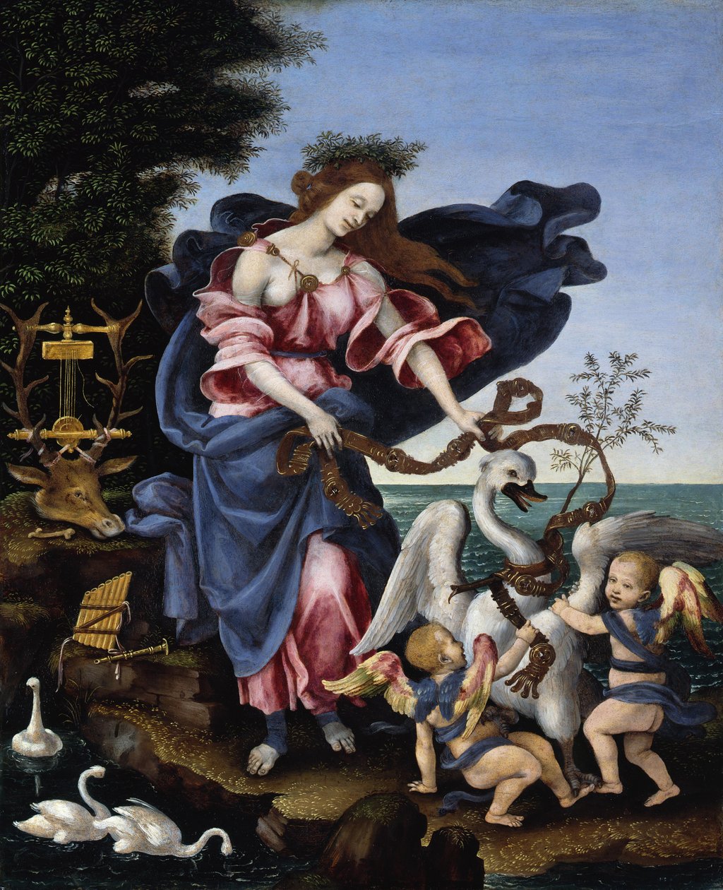 Allegorie der Musik (Erato) von Filippino Lippi