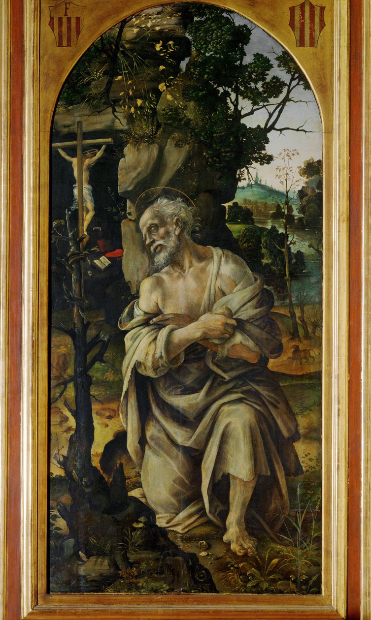 Der reuige Heilige Hieronymus von Filippino Lippi