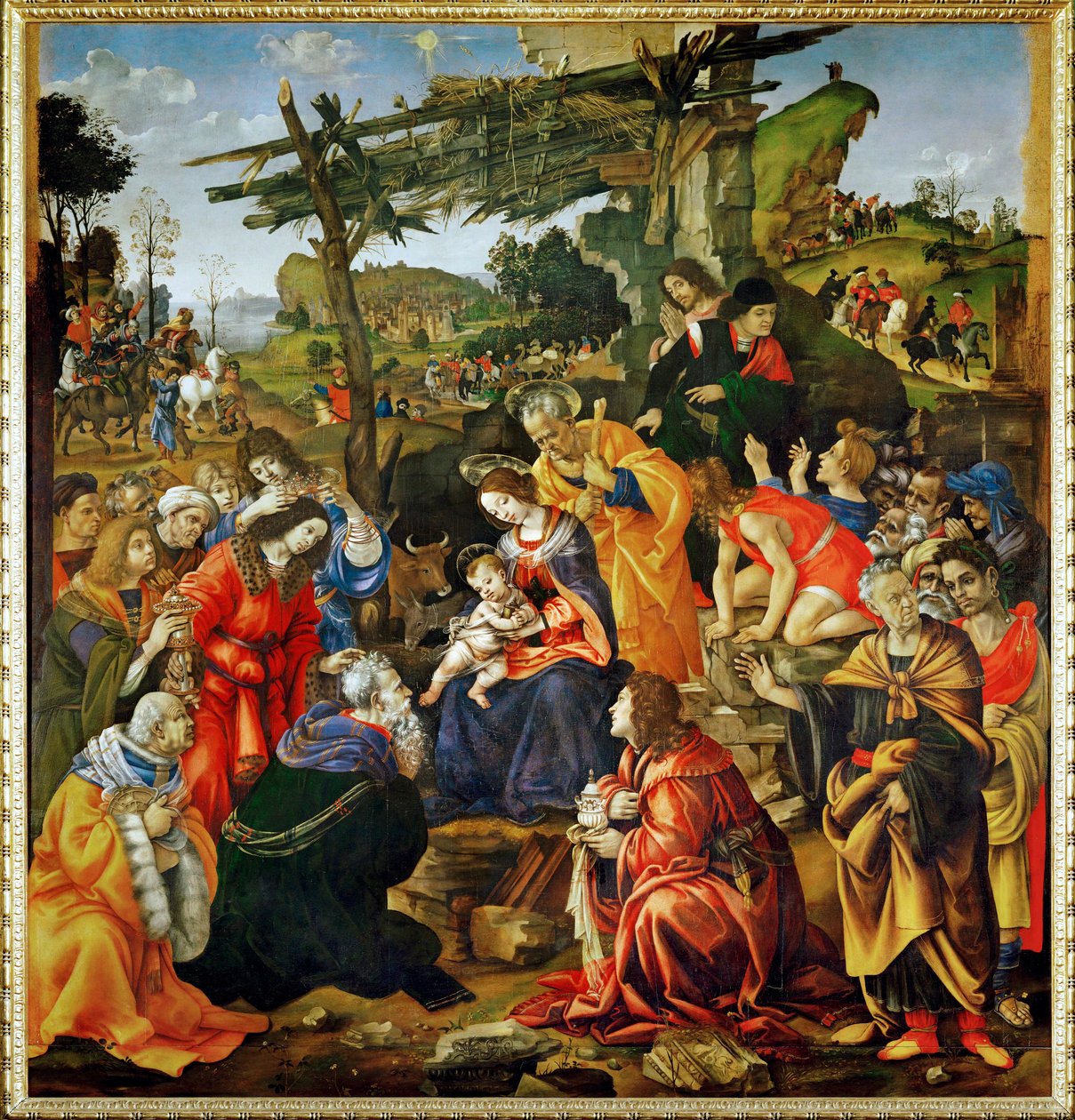Die Anbetung der Könige von Filippino Lippi