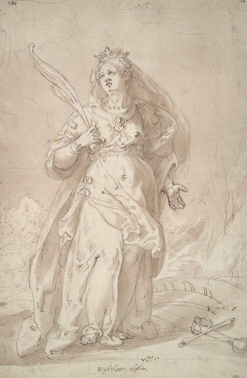 Heilige Katharina von Alexandria von Filippo Bellini
