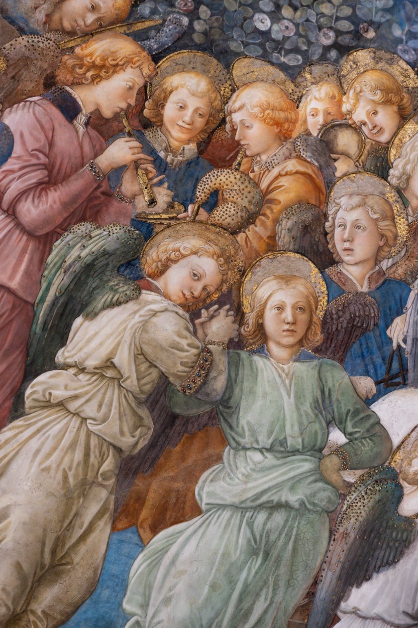 Engel, Detail der Krönung Mariens von Filippo Lippi