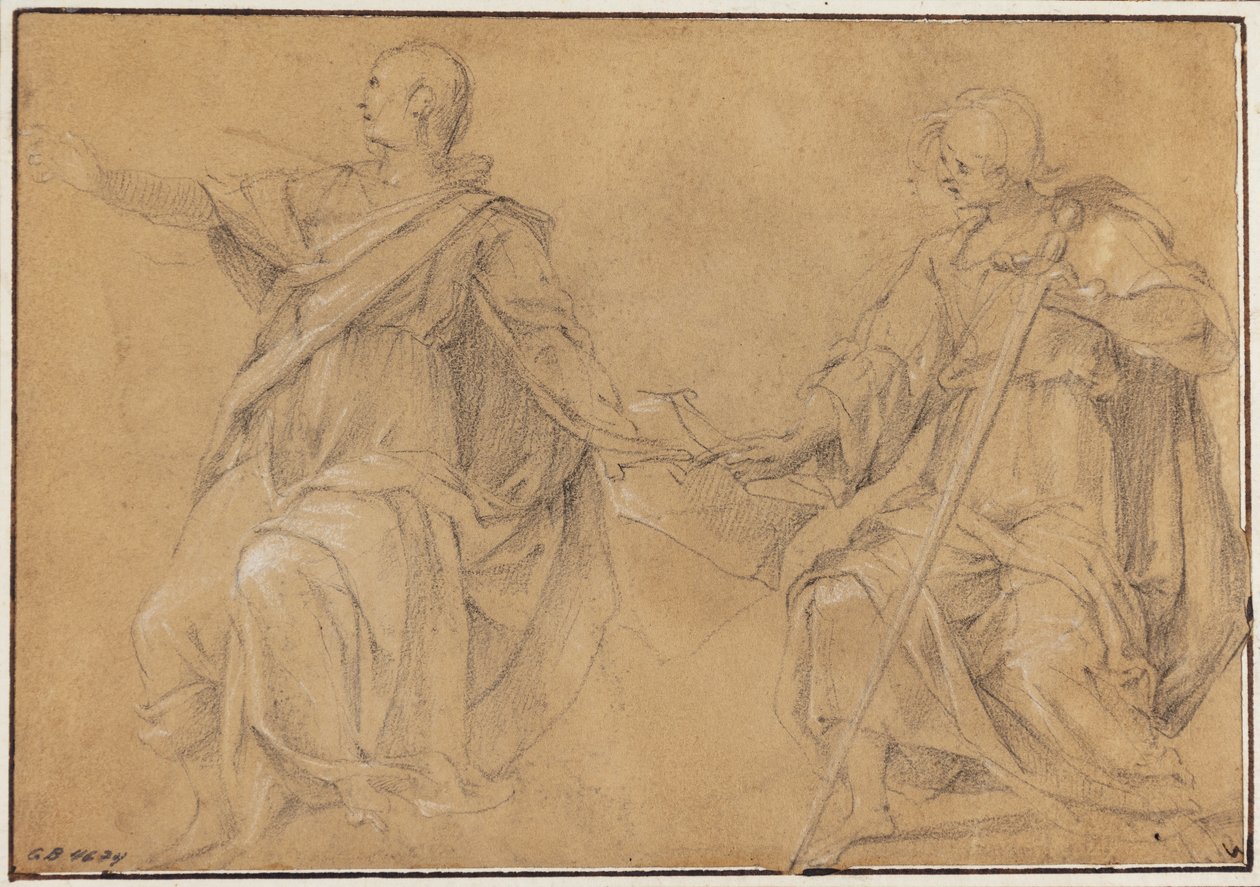 St. Jakobus der Ältere (?) und Johannes der Evangelist von Filippo Paladini