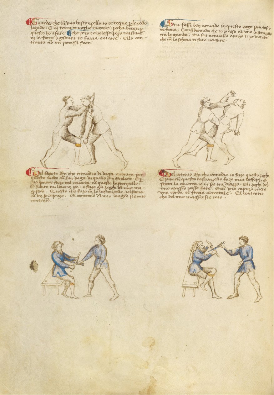 Kampf mit Rondel und Dolch von Fiore Furlan dei Liberi da Premariacco