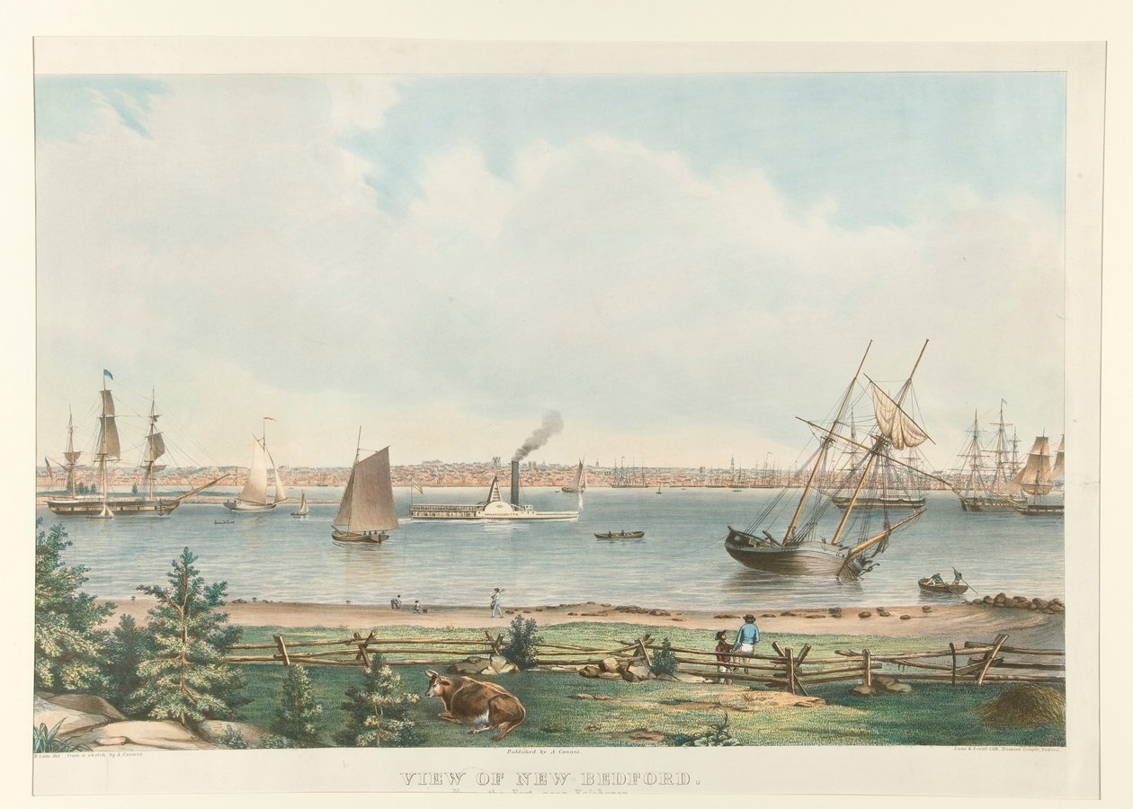 Ansicht von New Bedford. Vom Fort in der Nähe von Fairhaven von Fitz Henry Lane