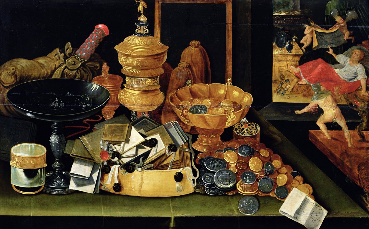 Der Schatz des Geizhalses von Flemish School