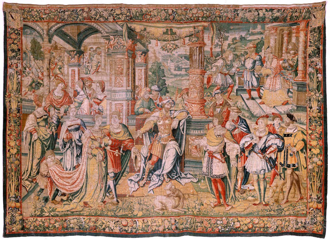 Geschichte von David. David vor Saul. von Flemish School