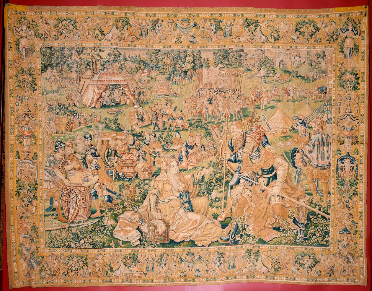 Flämischer Wandteppich. Serie Das Buch Judith. Die Enthauptung von Holofernes von Flemish School