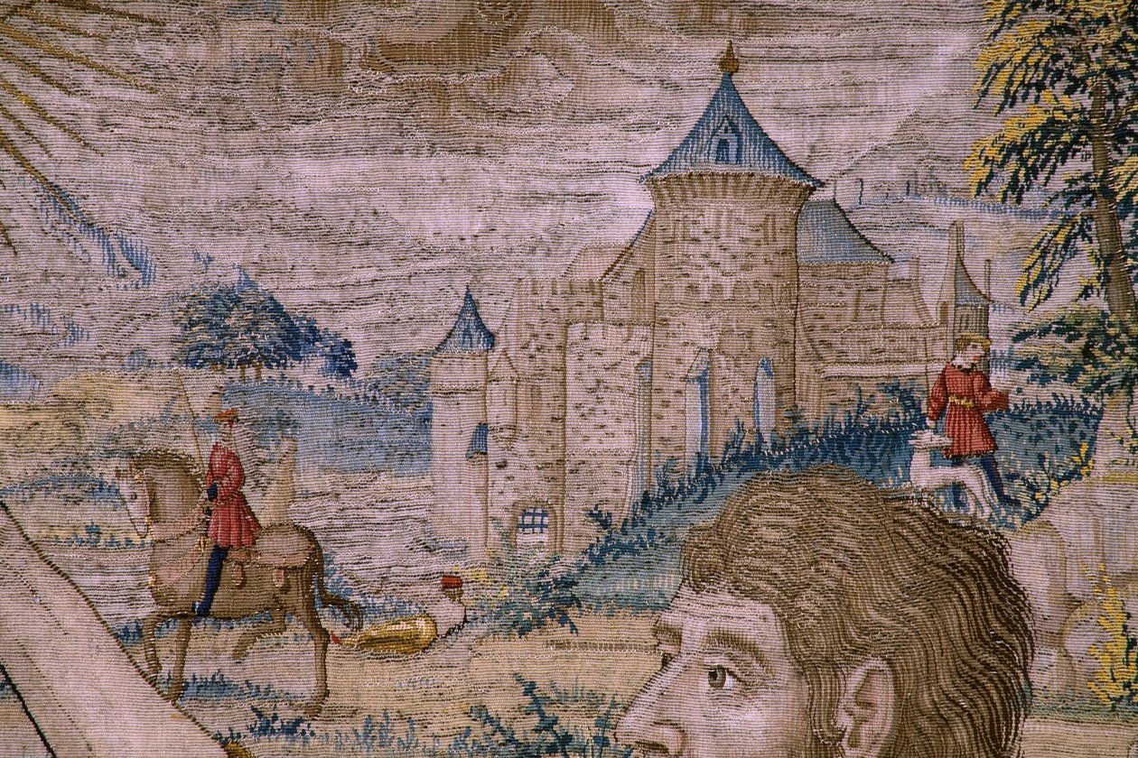 Serie Die Geschichte von Johannes dem Täufer: Die Taufe Christi (Het doopsel van Christus). Atelier Brüssel. 1515-1520. von Flemish School