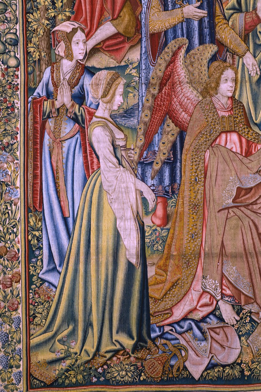 Serie Die Geschichte von Johannes dem Täufer: Die Taufe Christi (Het doopsel van Christus). Atelier Brüssel. 1515-1520. von Flemish School