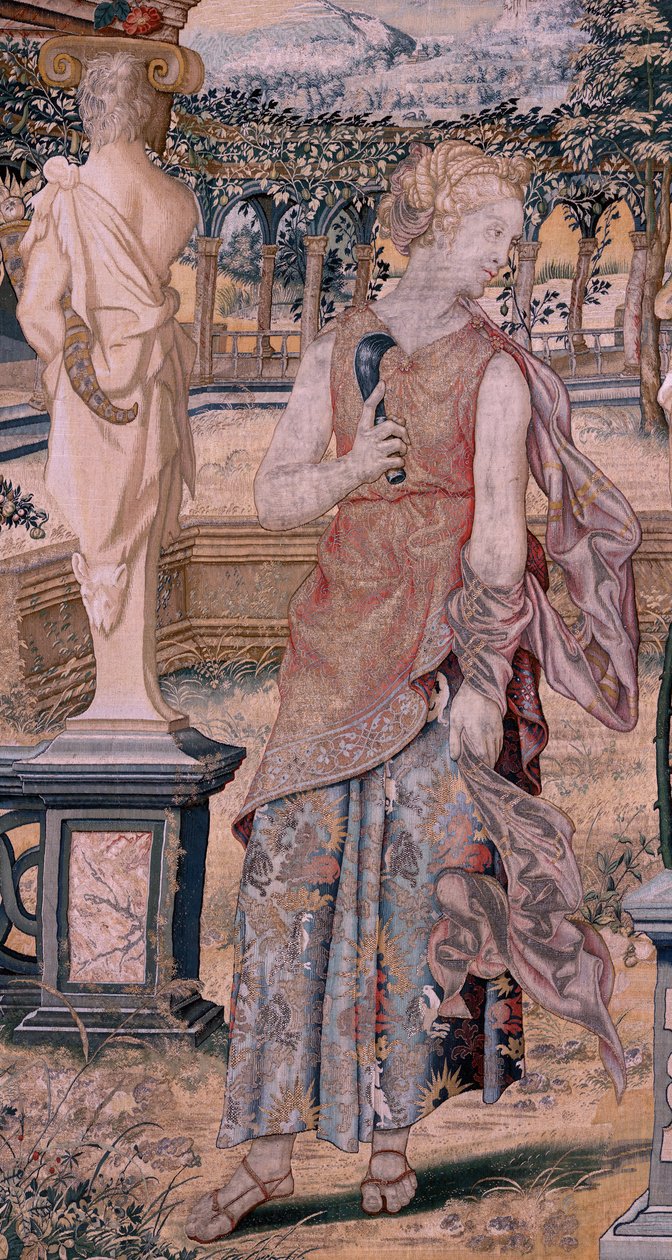 Vertumnus verwandelt sich in einen Schnitter (Serie Vertumnus und Pomona) von Flemish School