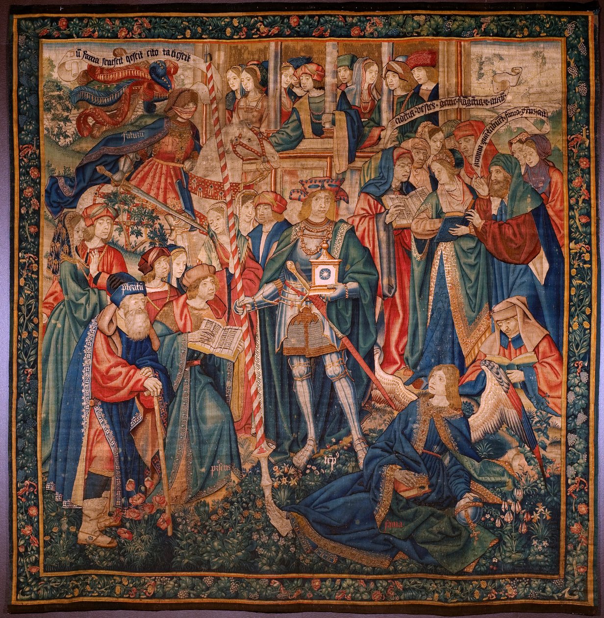 Flämischer Wandteppich. Triumph der Zeit. Wolle und Seide. Ca. 1504 von Flemish School
