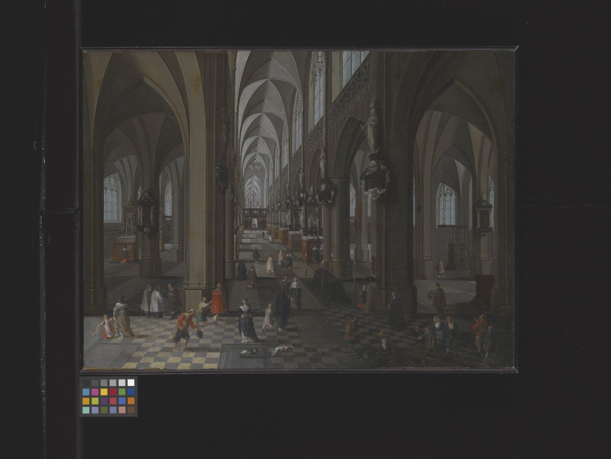 Innenansicht der Kathedrale von Antwerpen von Flemish School
