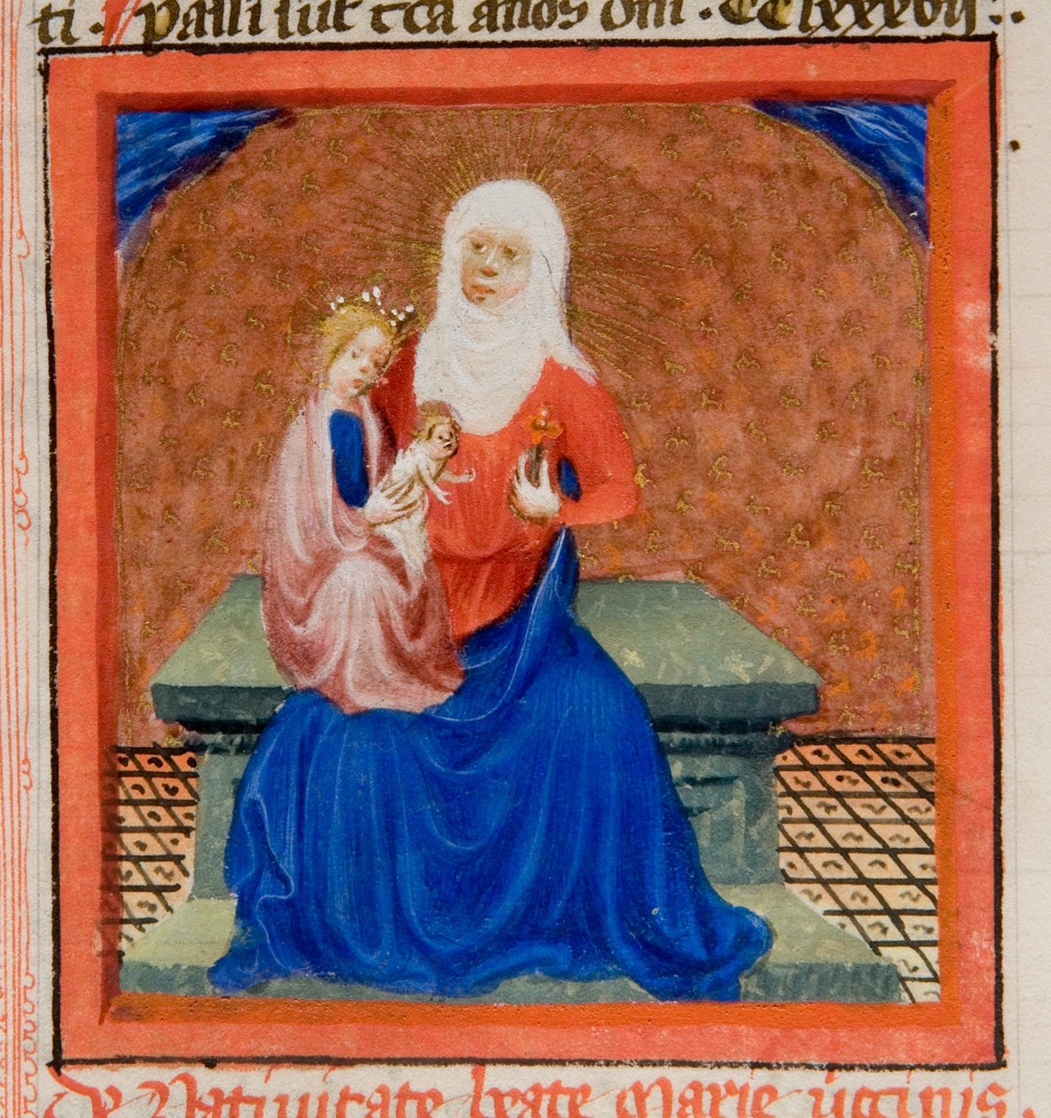 MS GEN 1111, f.169 Geburt der seligen Jungfrau Maria, Illustration aus Legenda Aurea von Jacobus de Voragine, ca. 1405-10 von Flemish School