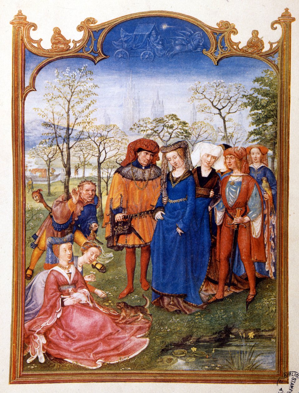 Hochzeit auf dem Land aus einem Bréviaire Grimani von Flemish School