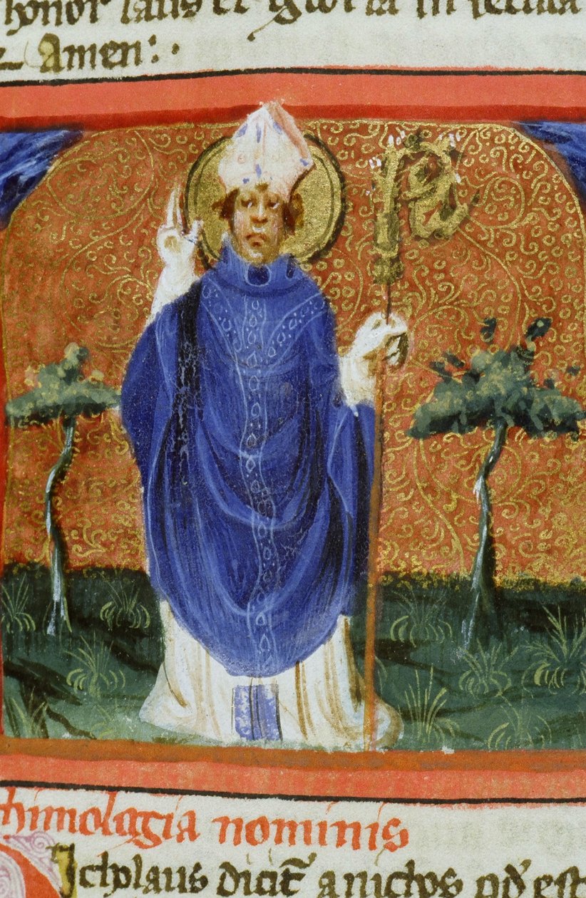 Ms Gen 1111 Seite aus der Legenda Aurea, Brügge, ca. 1400-10 von Flemish School