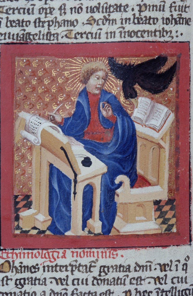 Ms Gen 1111 Seite aus der Legenda Aurea, Brügge, ca. 1400-10 von Flemish School