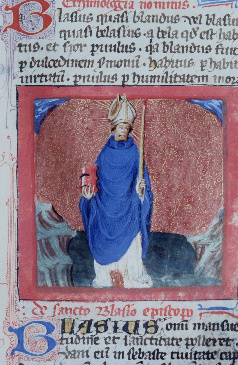 Ms Gen 1111 Seite aus der Legenda Aurea, Brügge, ca. 1400-10 von Flemish School