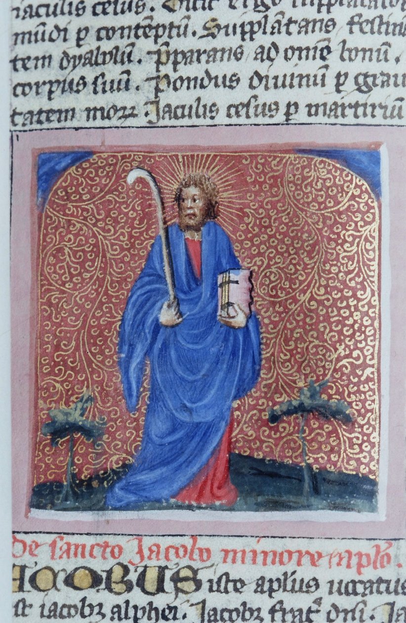Ms Gen 1111 Seite aus der Legenda Aurea, Brügge, ca. 1400-10 von Flemish School