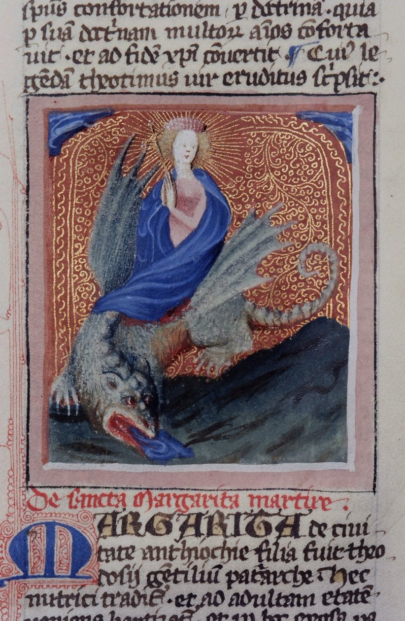 Ms Gen 1111 Seite aus der Legenda Aurea, Brügge, ca. 1400-10 von Flemish School