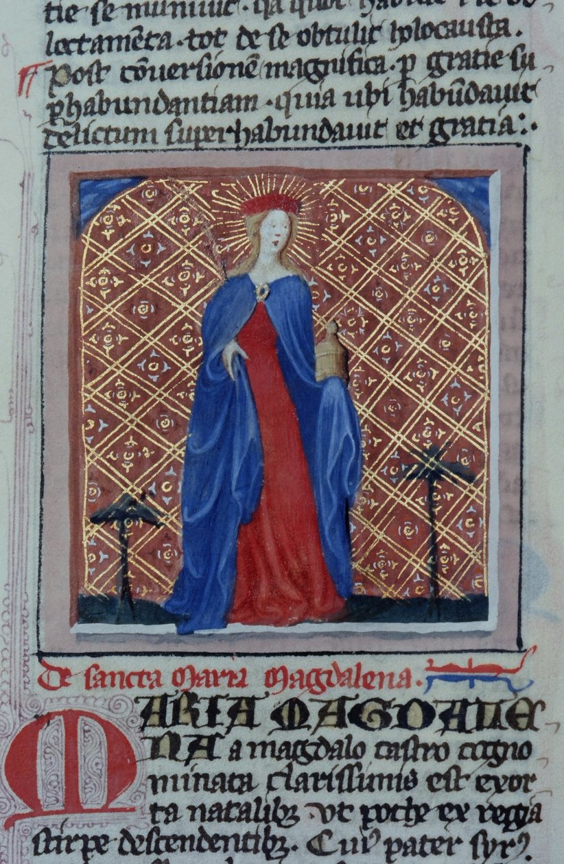 Ms Gen 1111 Seite aus der Legenda Aurea, Brügge, ca. 1400-10 von Flemish School